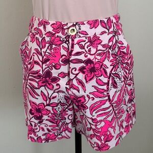 Lilly Pulitzer Pink Floral Women Shorts